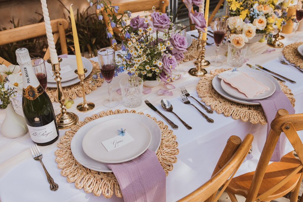 Wedding Table Setting | Table set up by Petal x Twigs